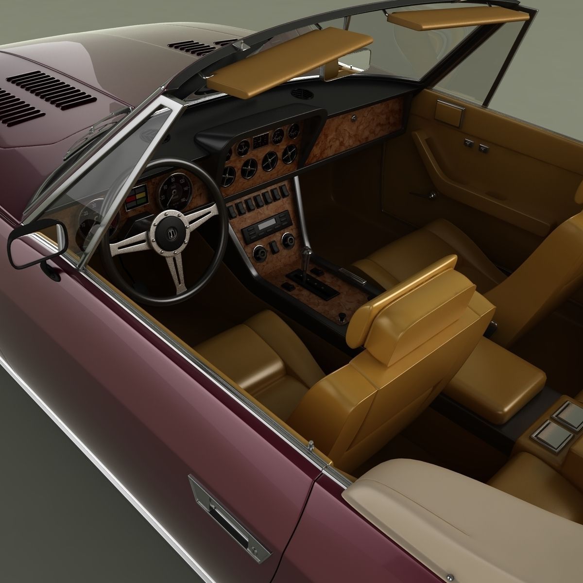 Jensen Interceptor Convertible 3D model_8
