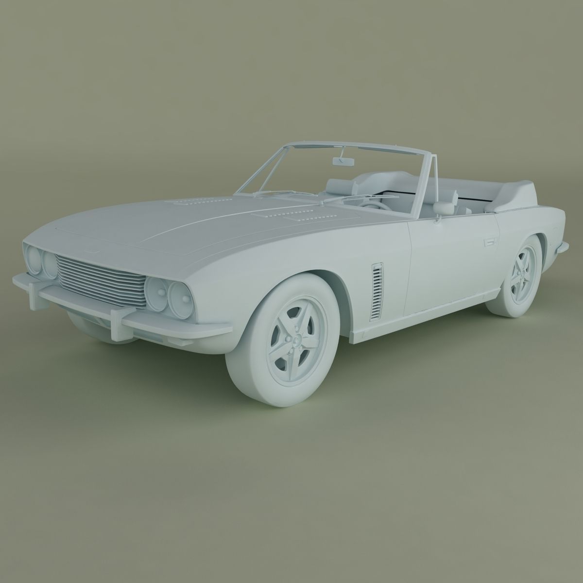 Jensen Interceptor Convertible 3D model_10