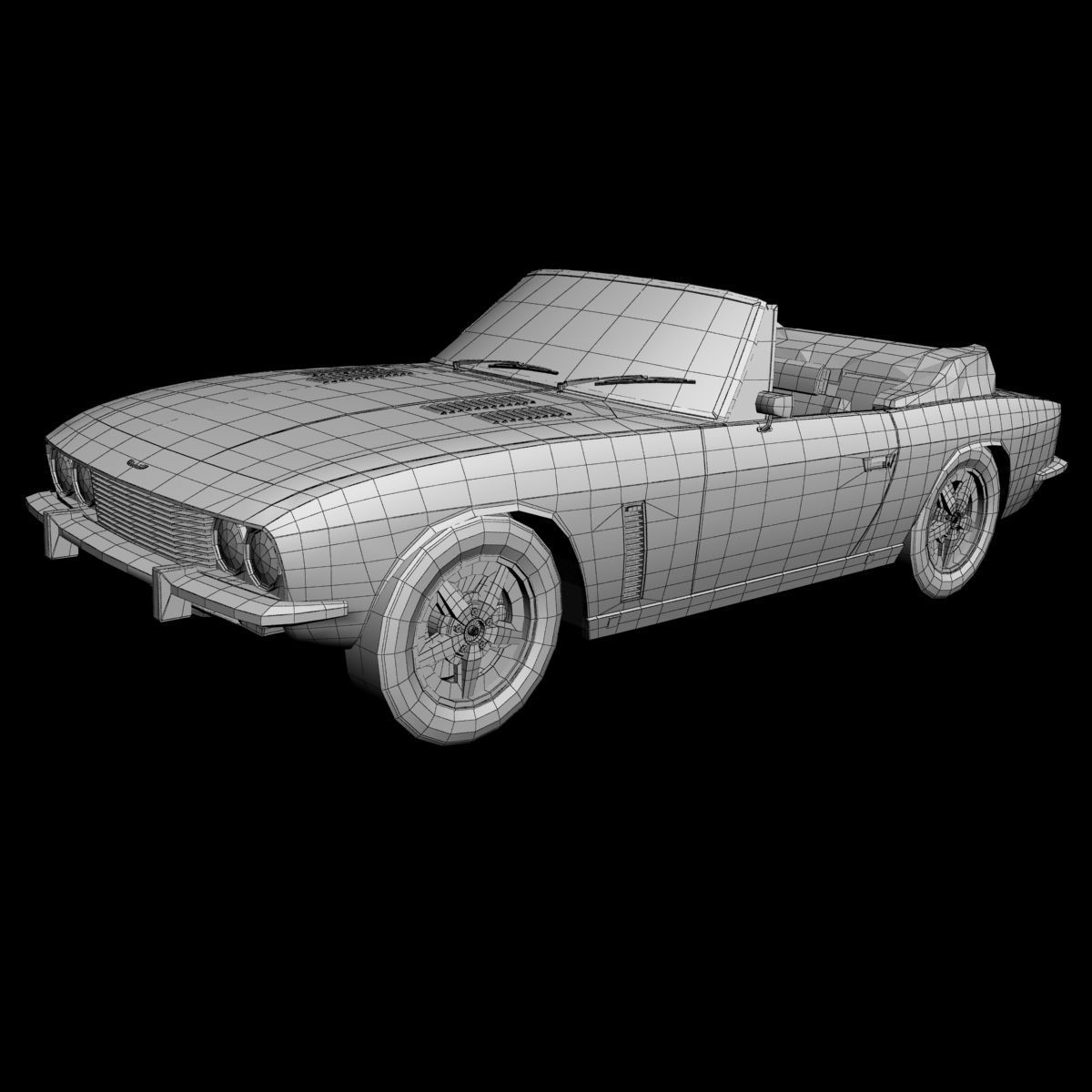 Jensen Interceptor Convertible 3D model_13