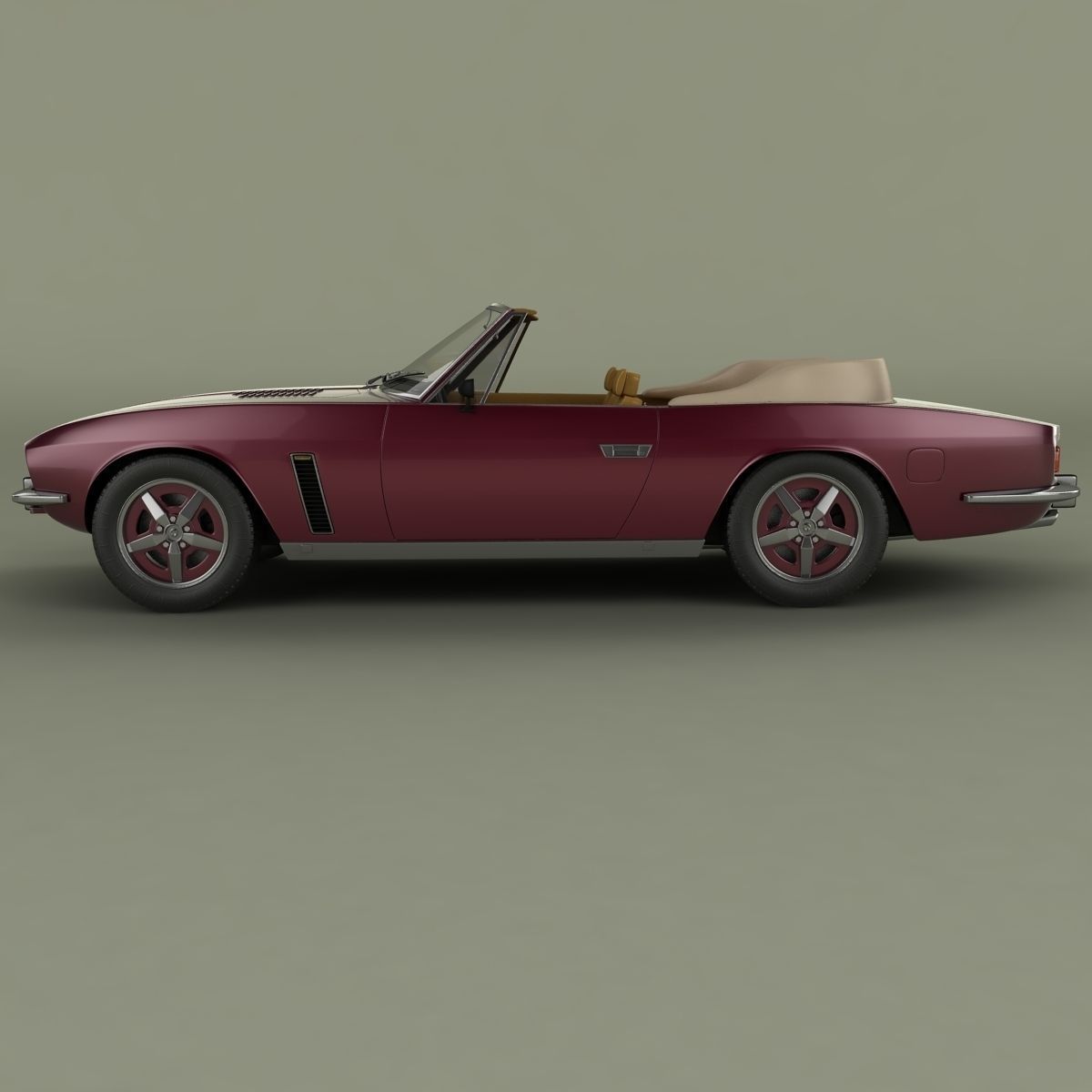 Jensen Interceptor Convertible 3D model_1