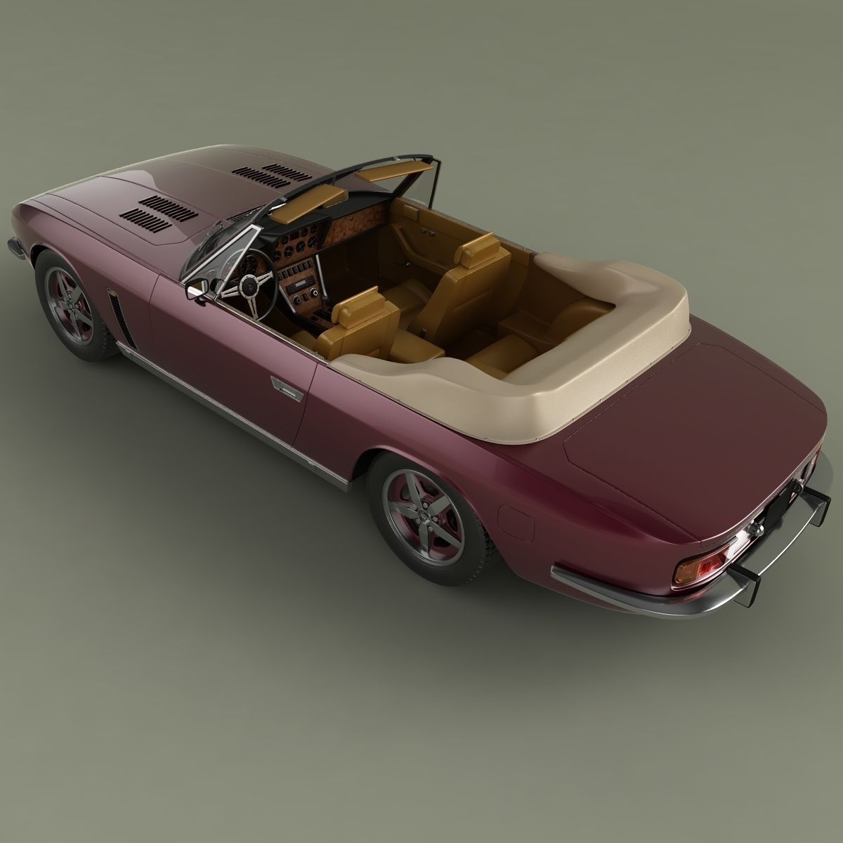 Jensen Interceptor Convertible 3D model_7