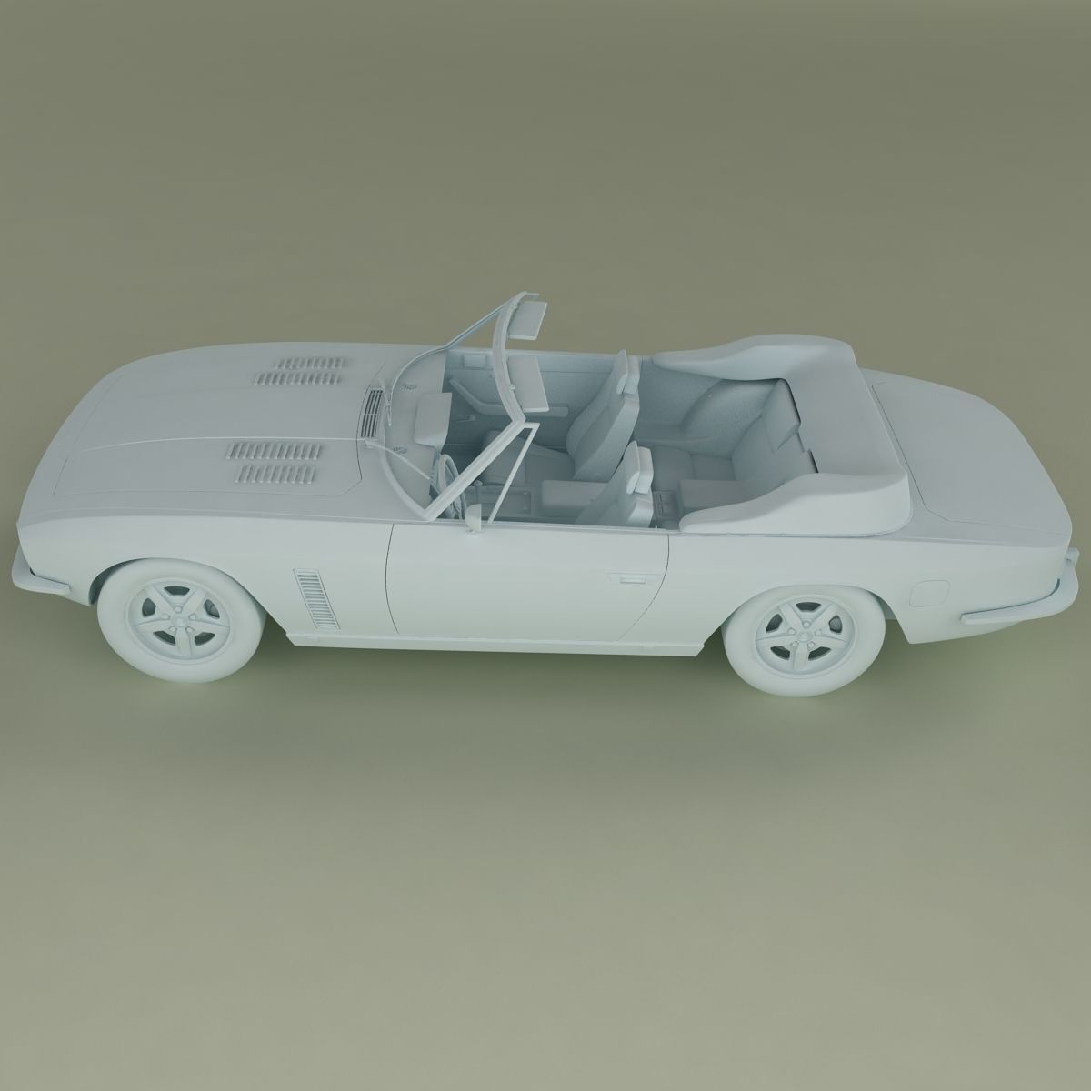 Jensen Interceptor Convertible 3D model_11
