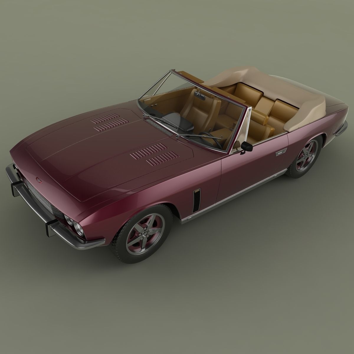 Jensen Interceptor Convertible 3D model_5