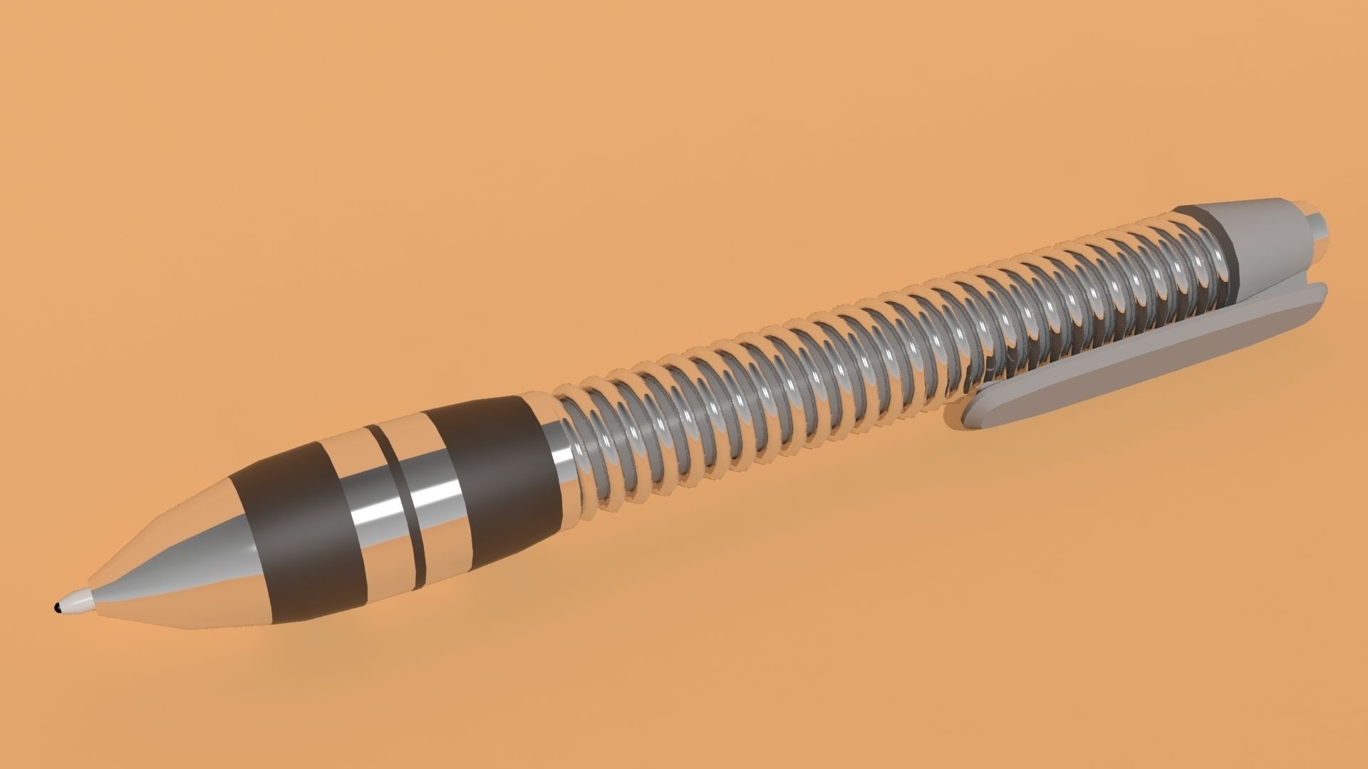 Ballpoint Pen 3D model_1
