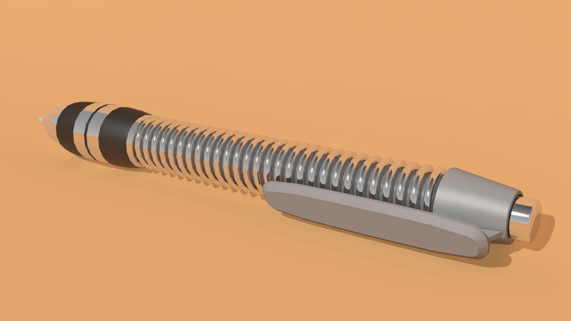 Ballpoint Pen 3D model_2