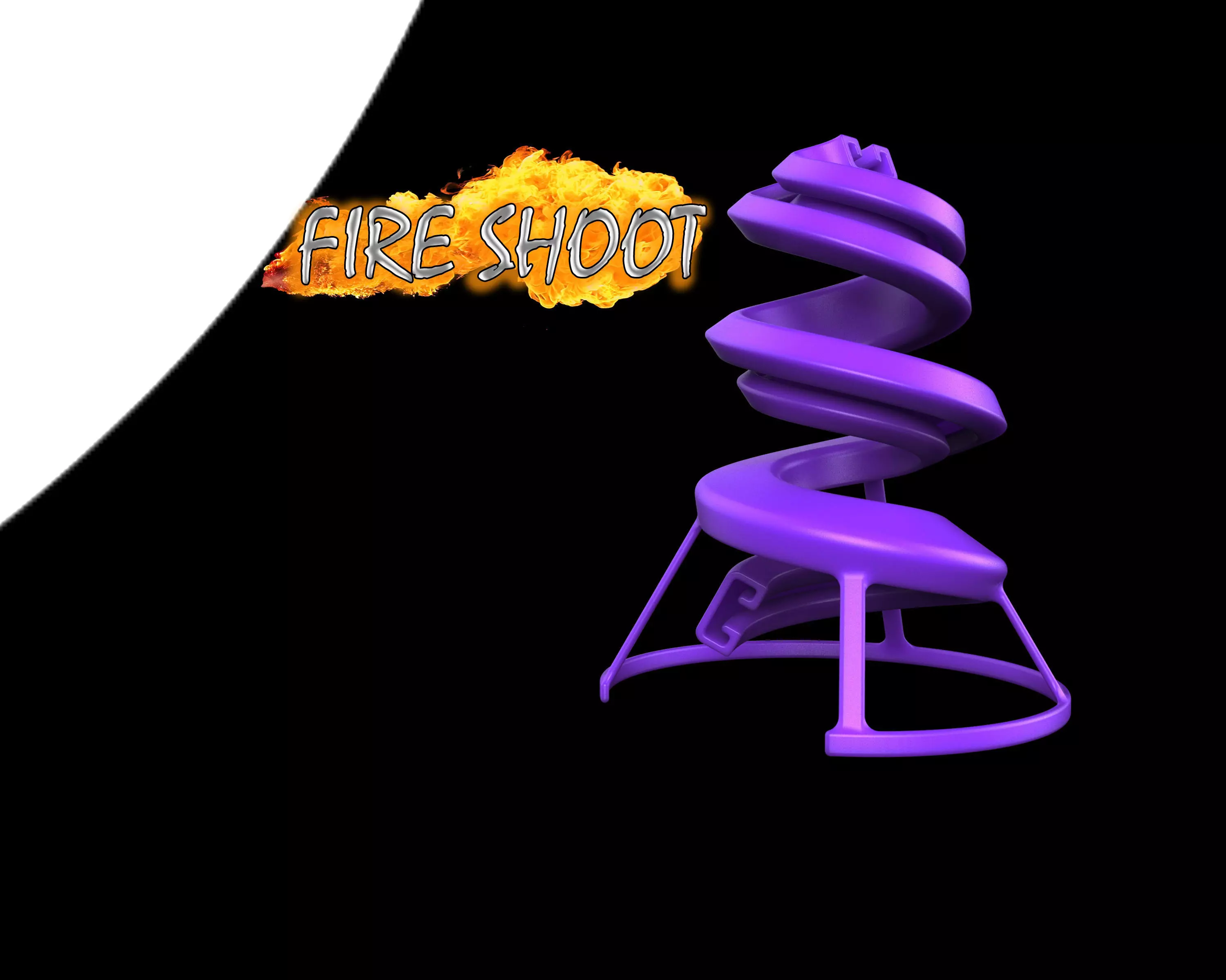 Fire shoot 3D print model_0