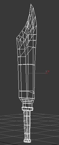 Fantasy Barbar Sword Low-poly 3D model_10