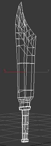 Fantasy Barbar Sword Low-poly 3D model_12