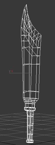 Fantasy Barbar Sword Low-poly 3D model_14