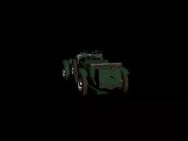 old green car Free 3D model