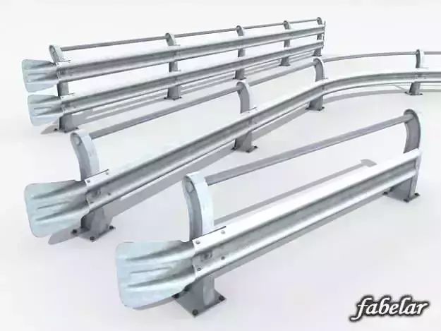 3 Guardrails four metal railings