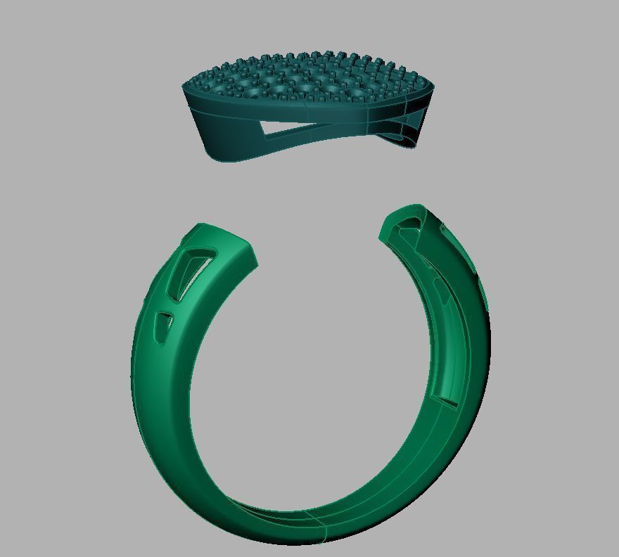 Ring Heart QQ 3D print model_5
