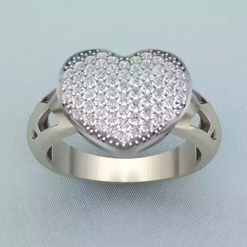 Ring Heart QQ 3D print model