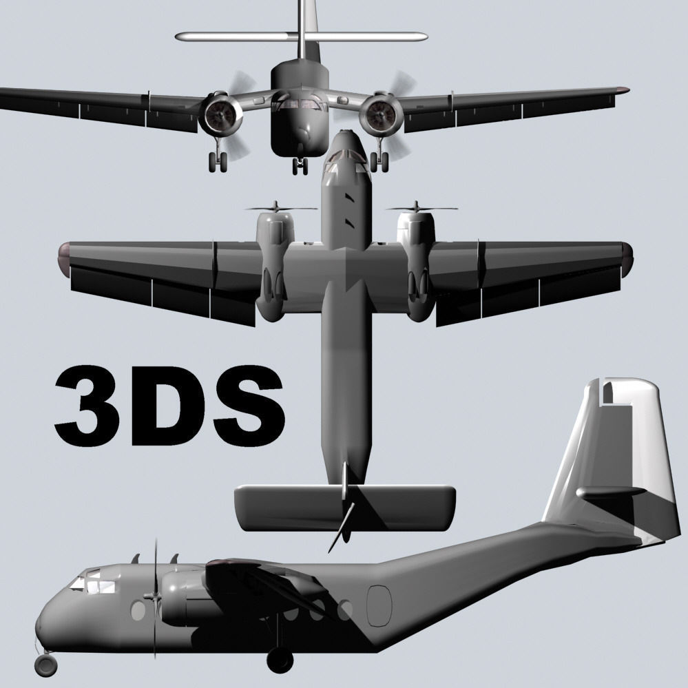 DeHavilland Caribou 3D Model 3D model_1