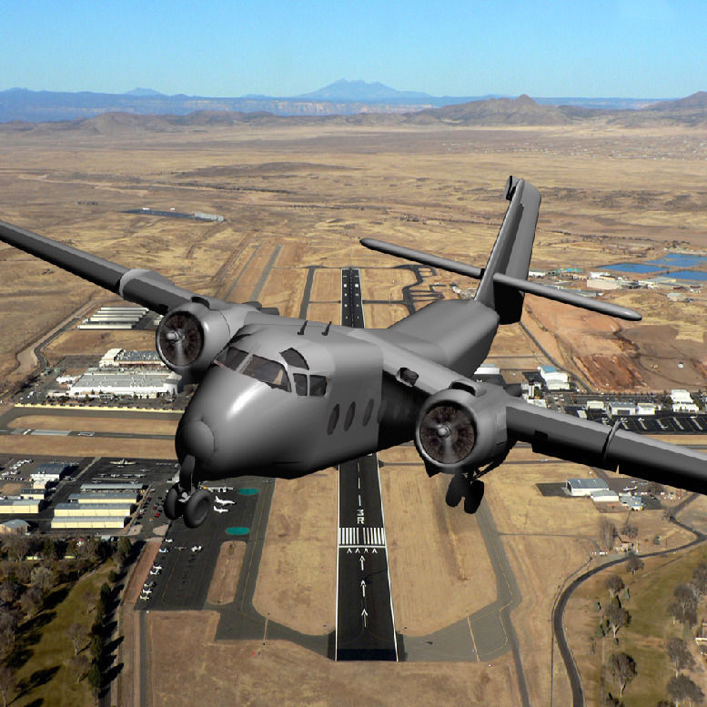 DeHavilland Caribou 3D Model 3D model_2