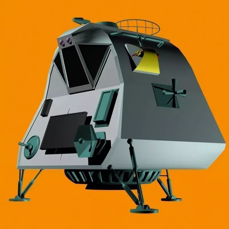 Lost In Space Pod 3D Model 3D model_0