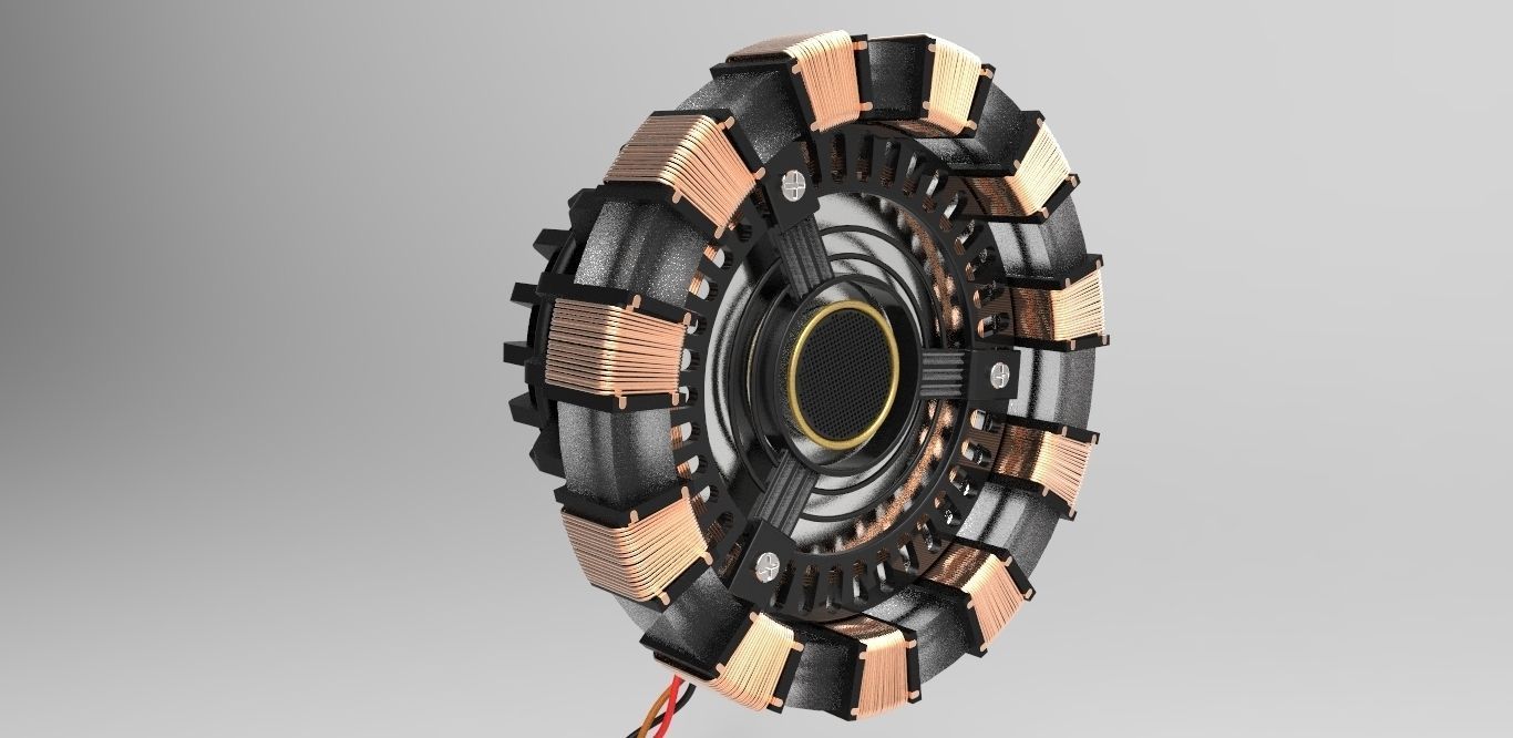 Iron Man Arc Reactor Mark I Free 3D model_9