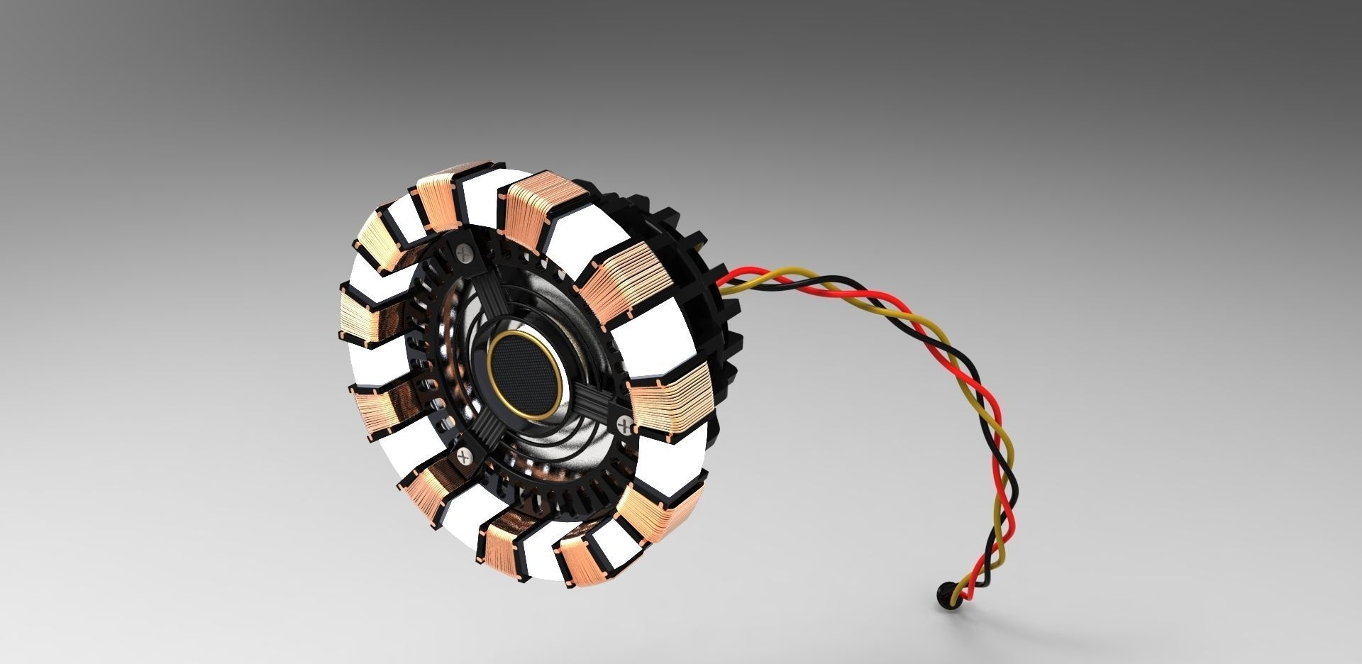 Iron Man Arc Reactor Mark I Free 3D model_1