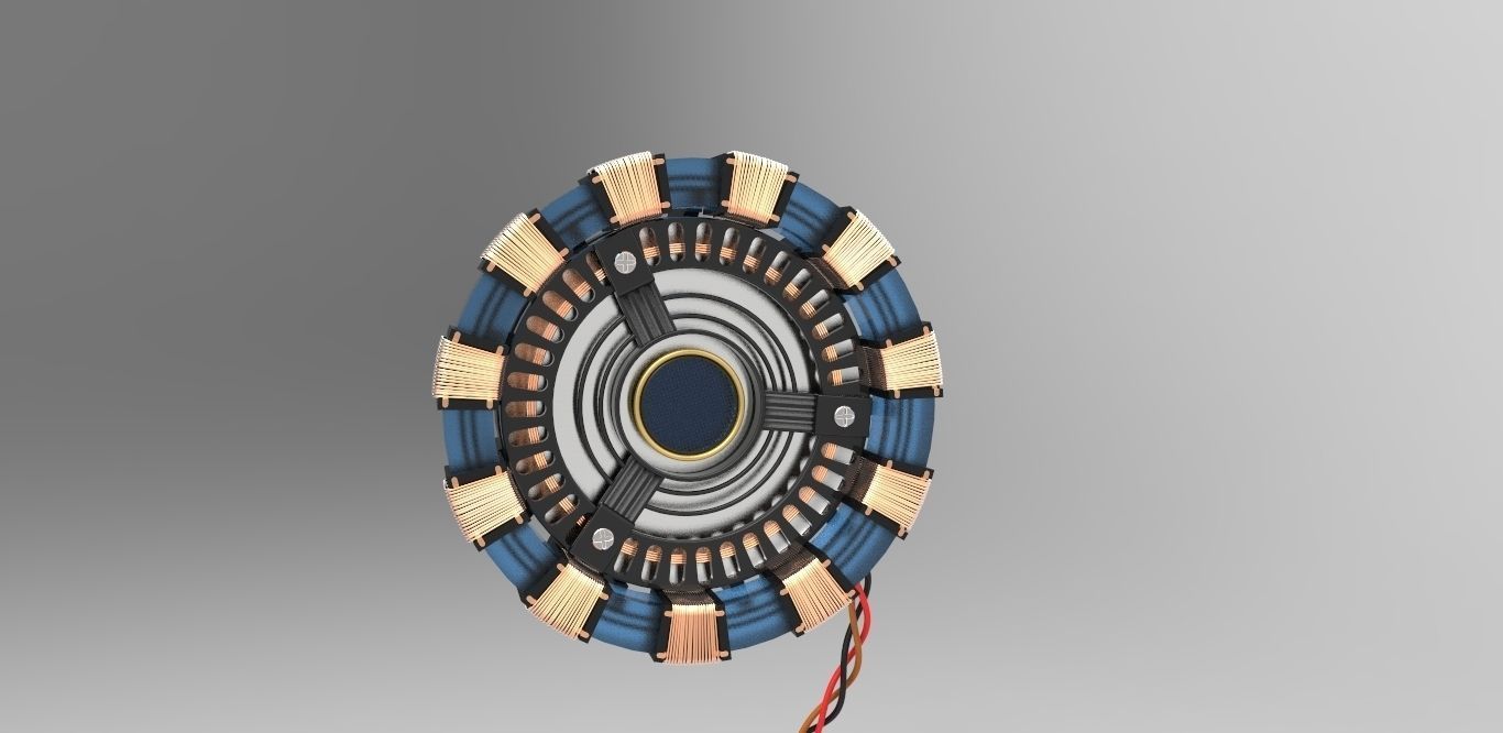 Iron Man Arc Reactor Mark I Free 3D model_8