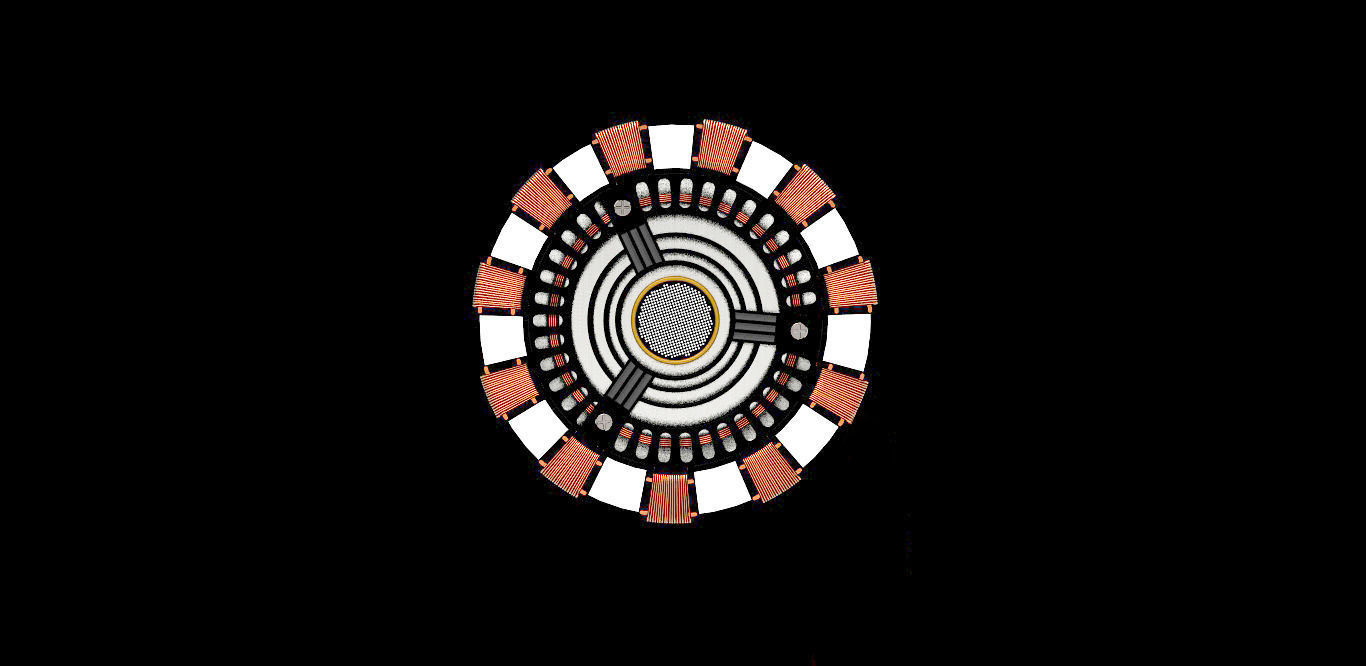 Iron Man Arc Reactor Mark I Free 3D model_10