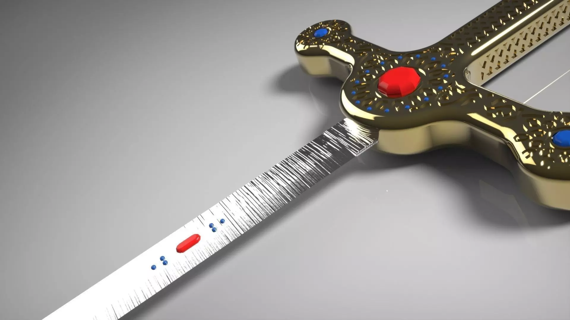 Sword gold Free 3D model