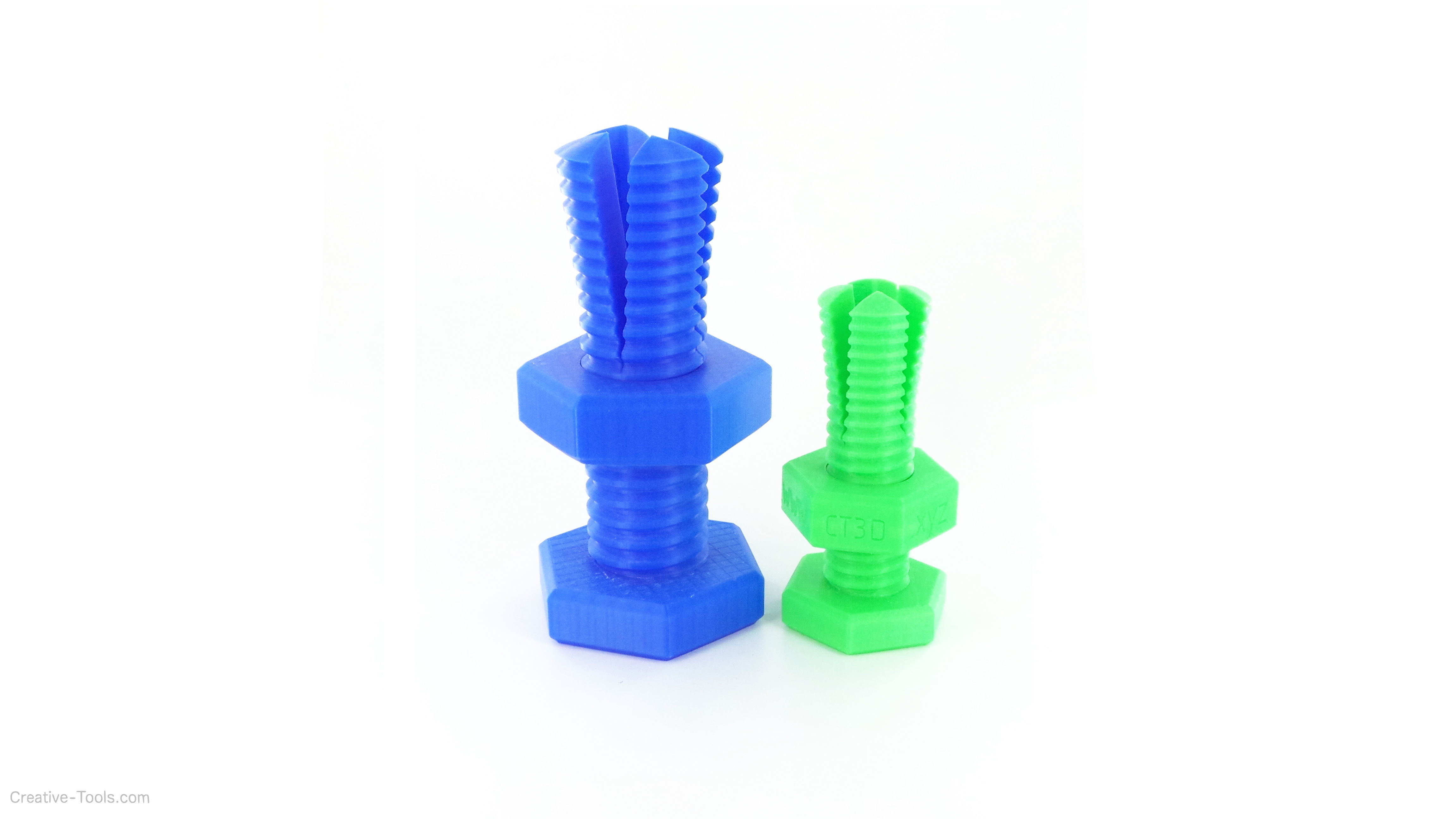 Impossible 3D-printed bolt and nut Free 3D print model_6