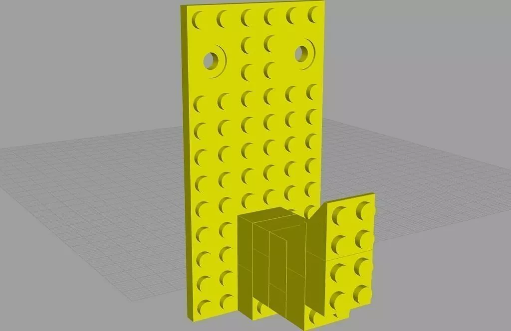 Lego Coat Hook Free 3D print model