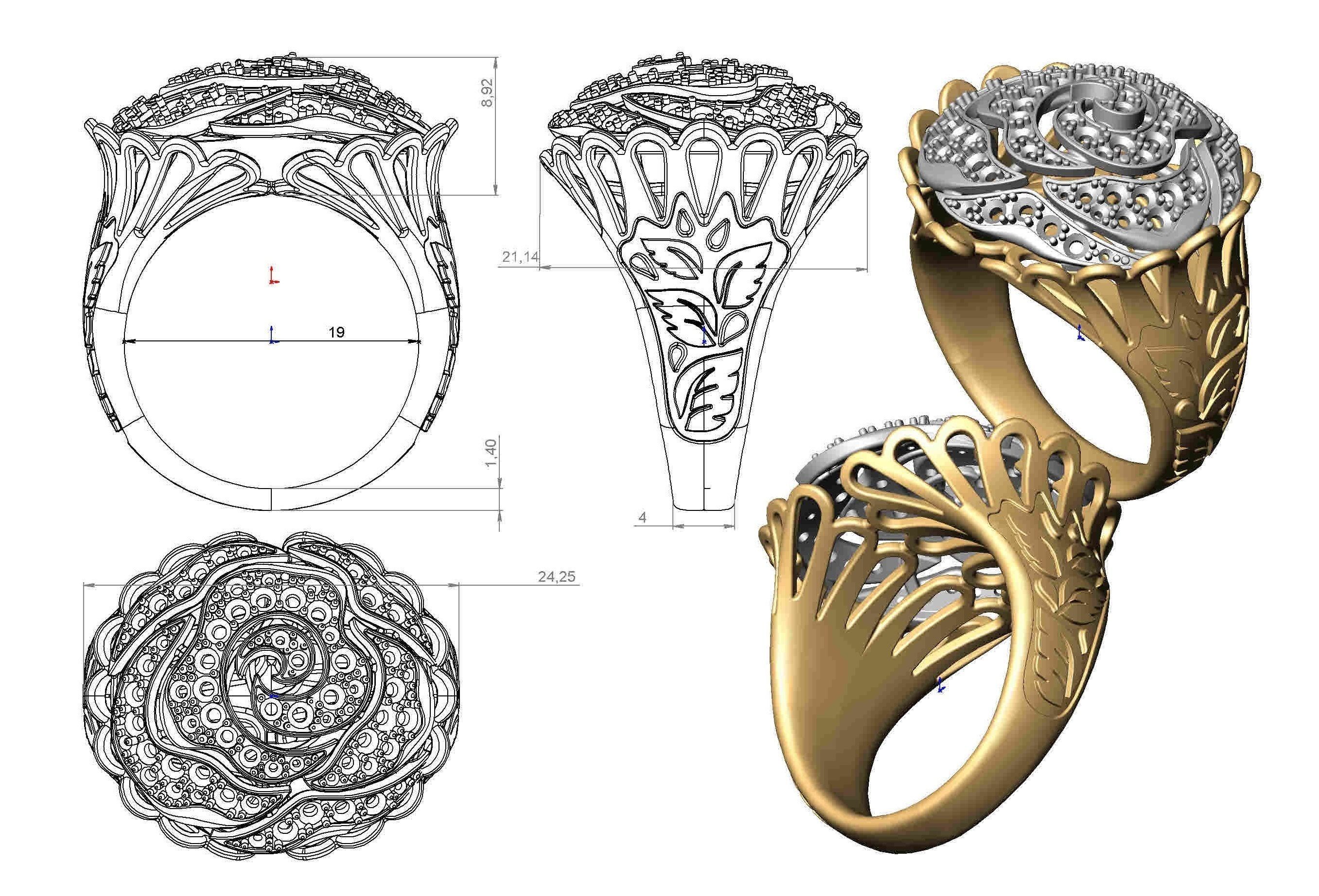 Ring 44 3D print model_16