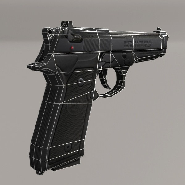 Modern Soldiers Us Soldier 2 and M4 Low-poly 3D model_9