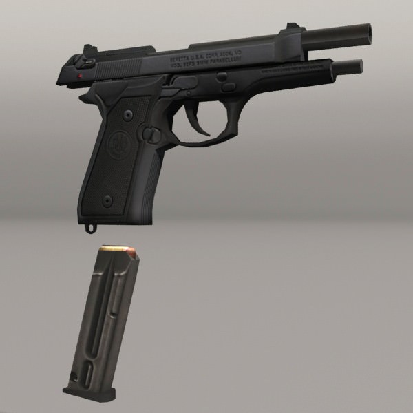 Modern Soldiers Us Soldier 2 and M4 Low-poly 3D model_8