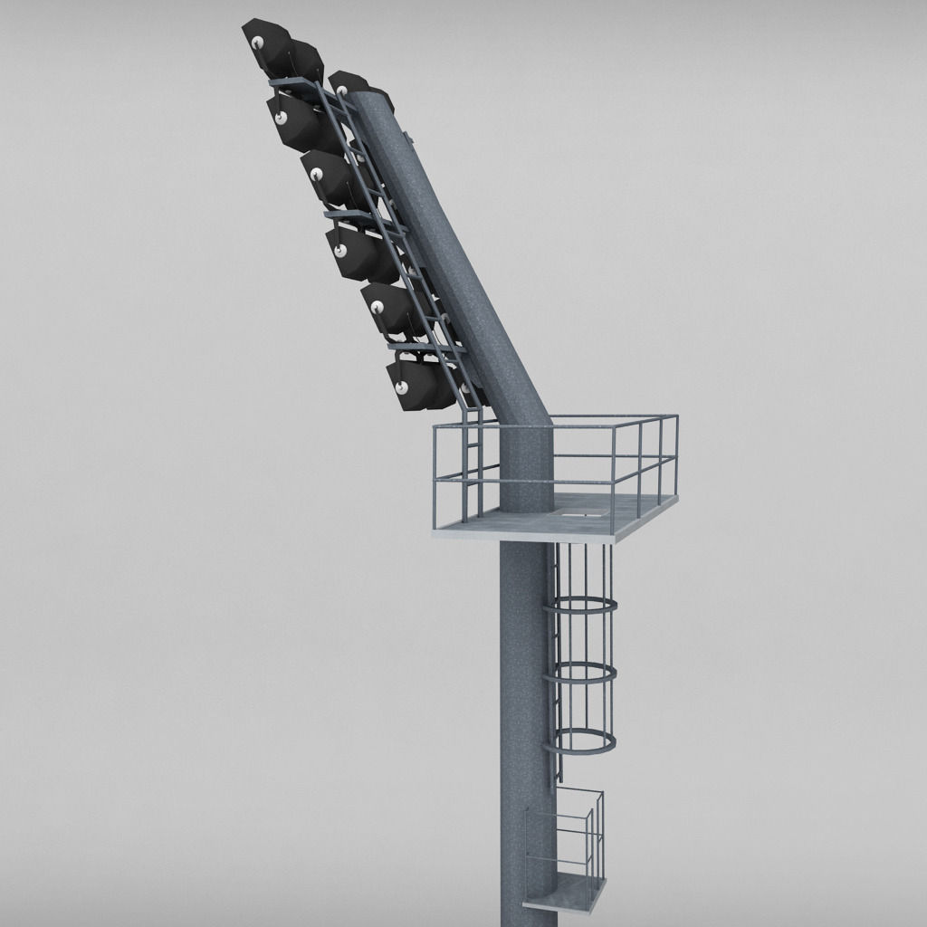 Stadium light lux box small 3D model_3