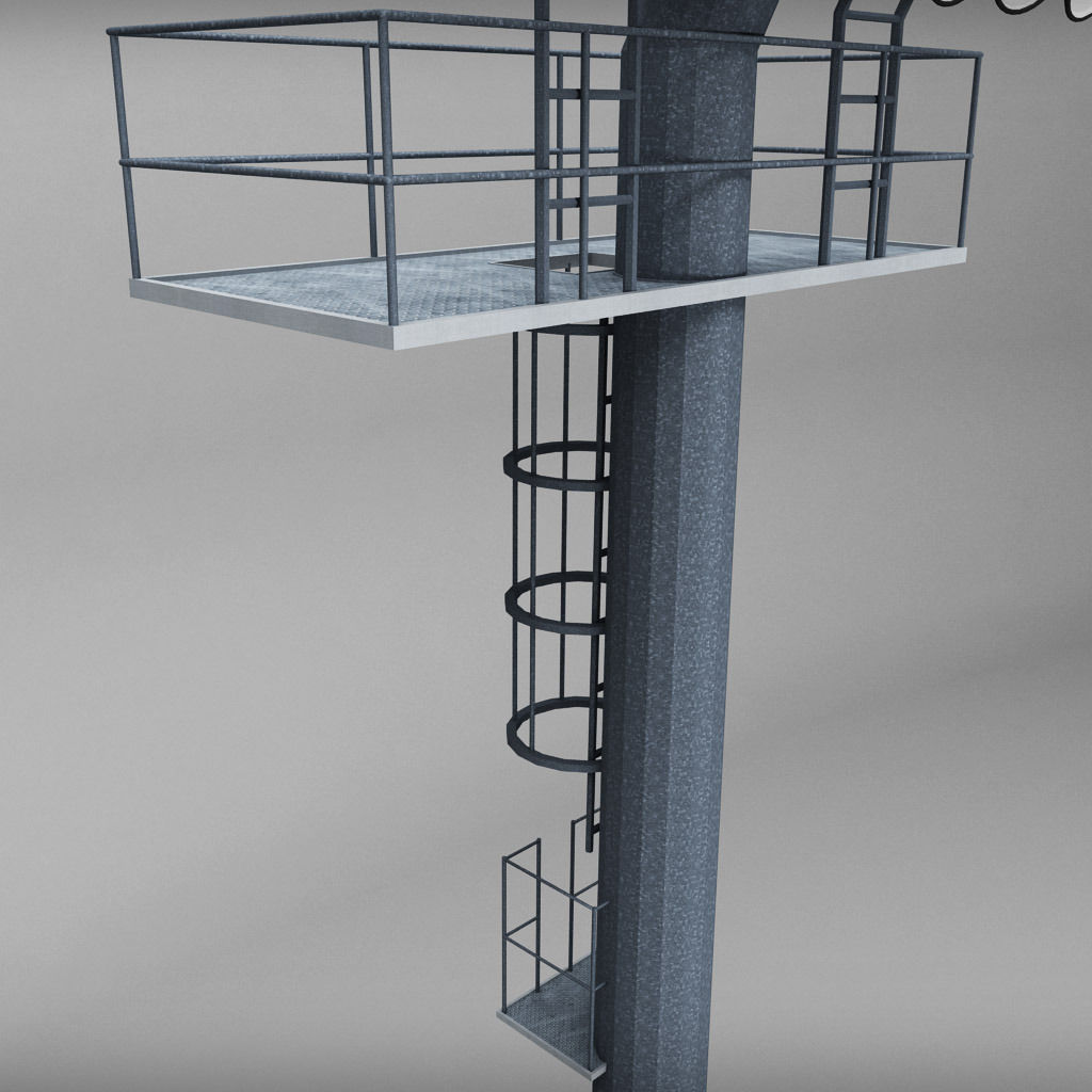 Stadium light lux box small 3D model_6