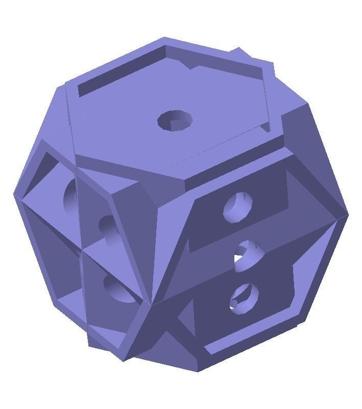 Dice 3D print model_3