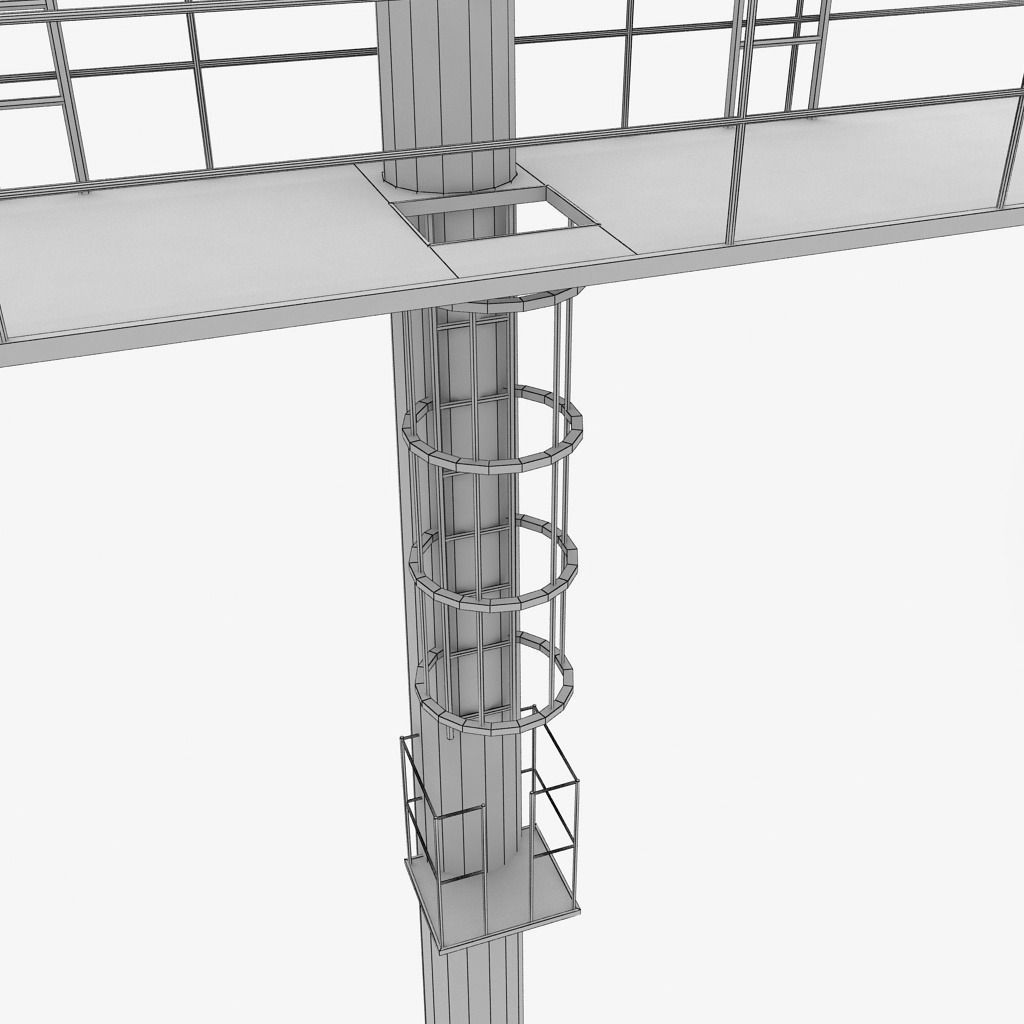 Stadium light lux large box 3D model_9