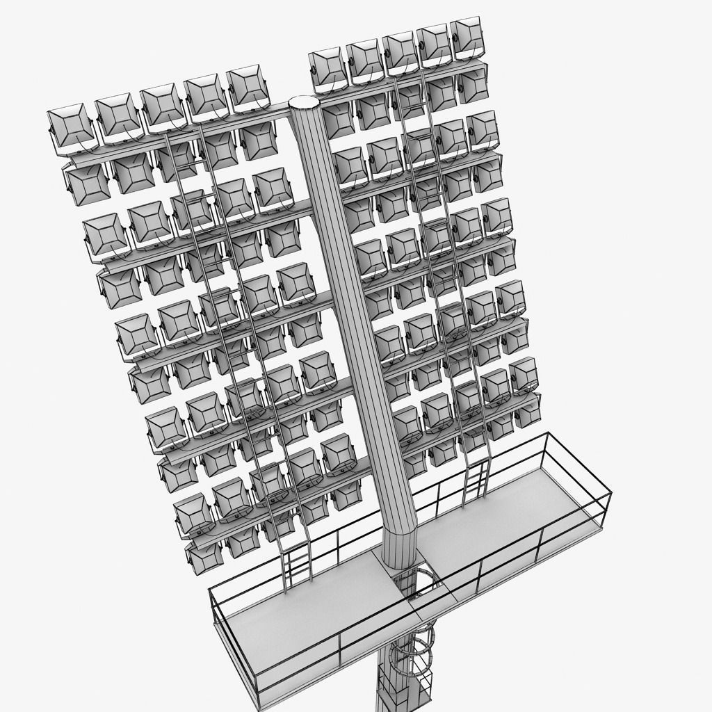 Stadium light lux large box 3D model_8
