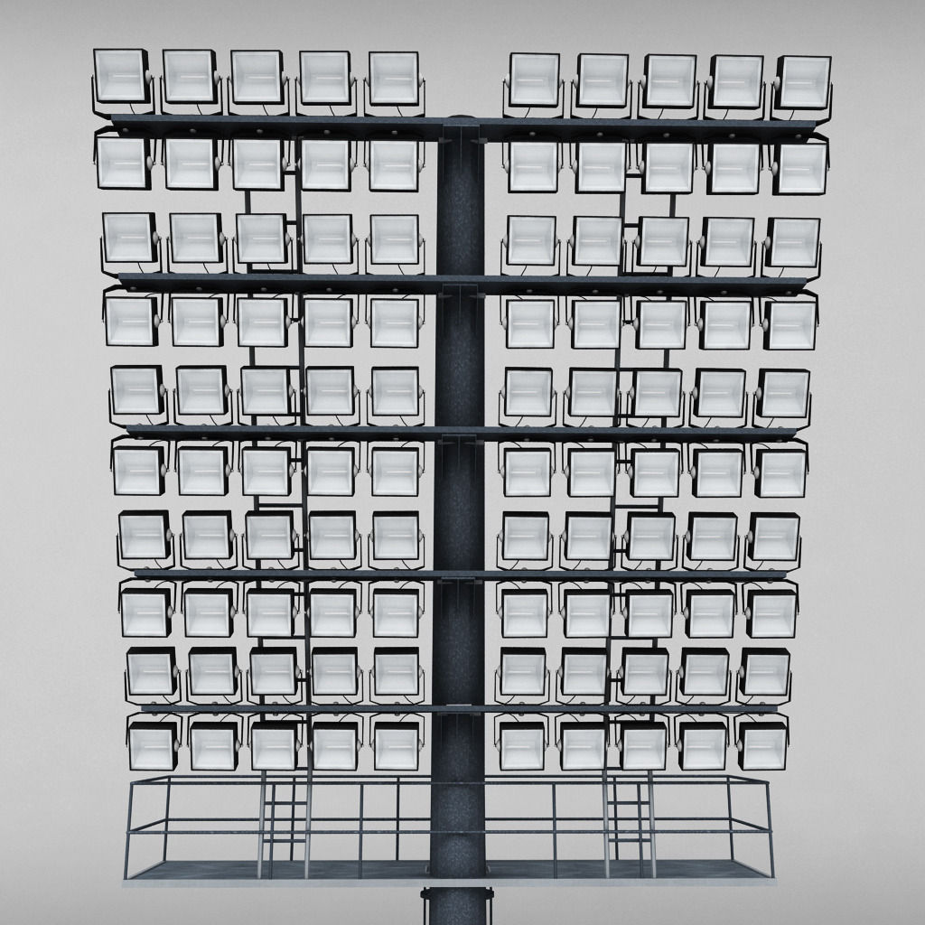 Stadium light lux large box 3D model_4