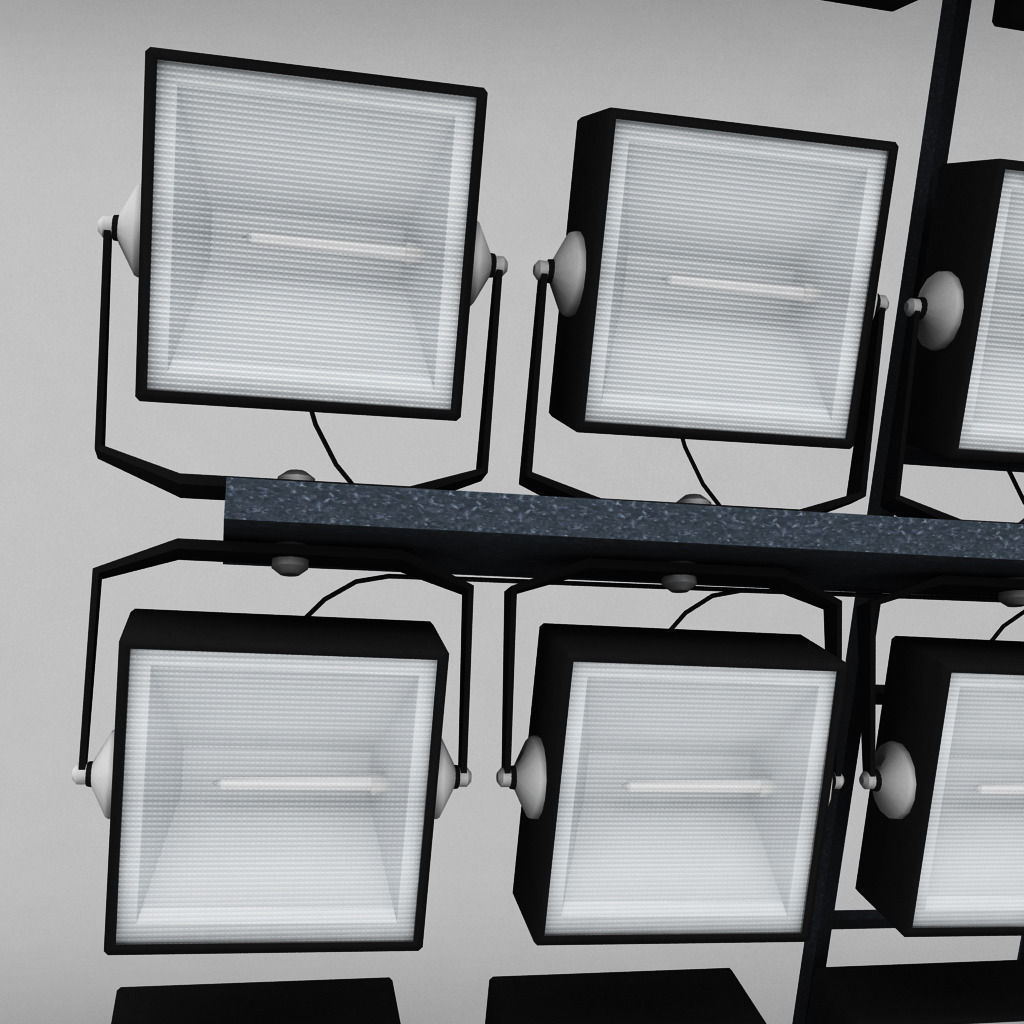 Stadium light lux large box 3D model_1