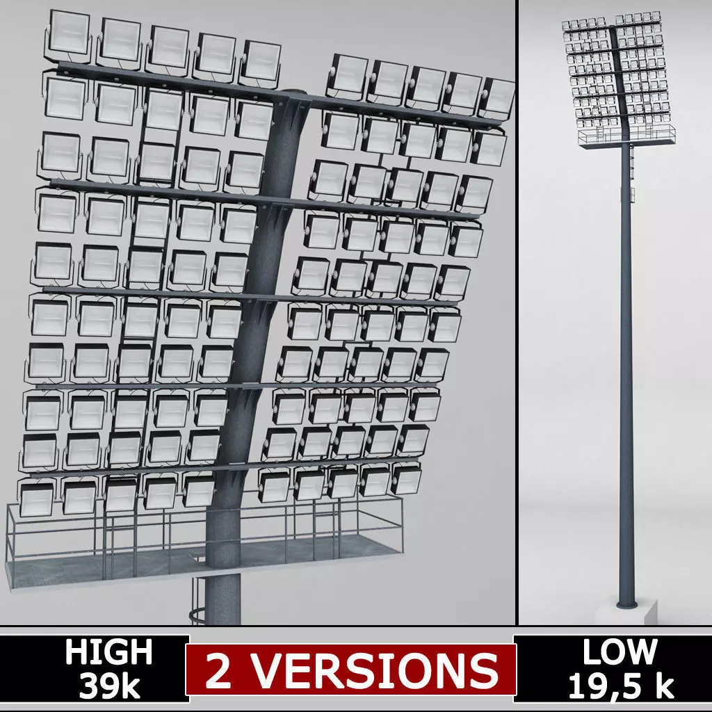 Stadium light lux large box 3D model_0
