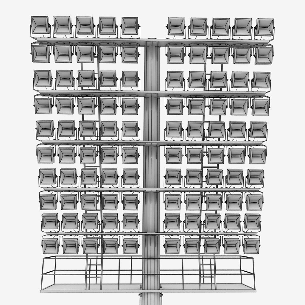 Stadium light lux large box 3D model_7
