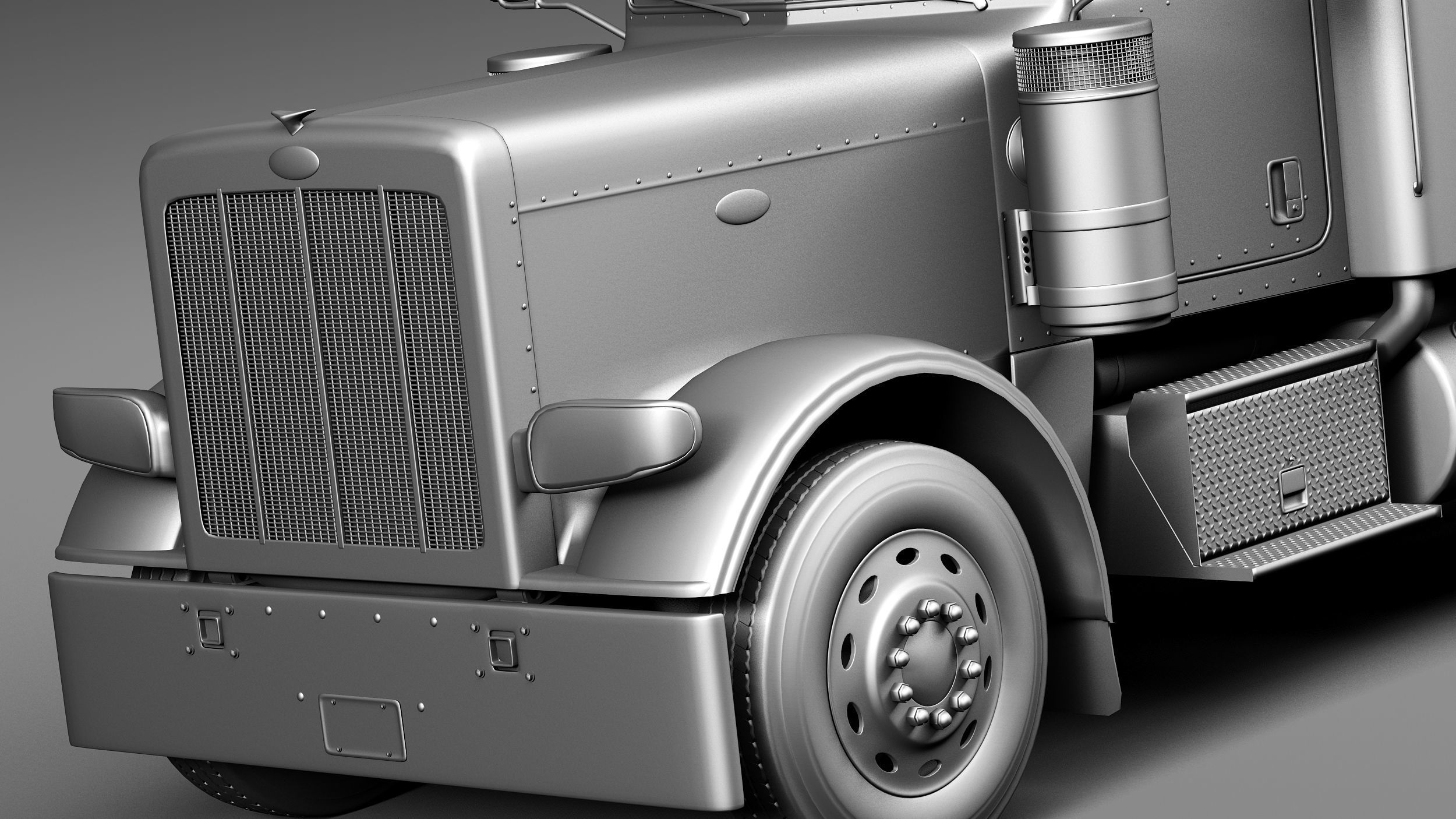 Peterbilt 389 Sleeper Cab 2015 3D model_10