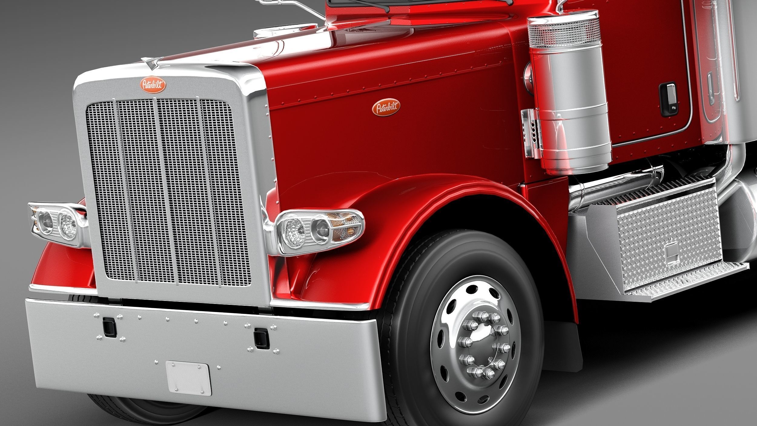 Peterbilt 389 Sleeper Cab 2015 3D model_2