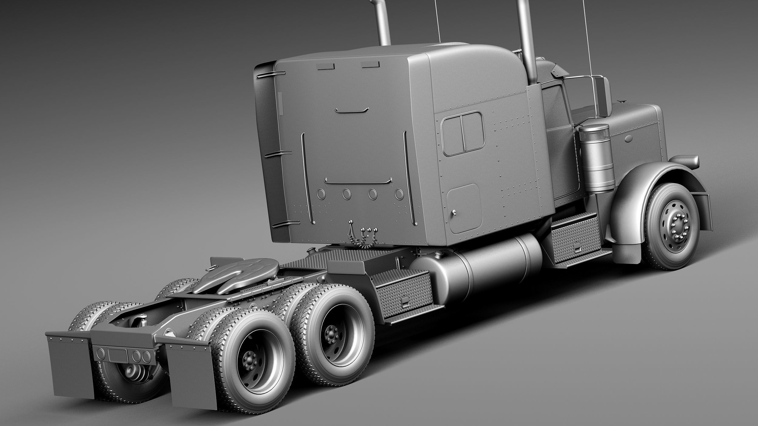 Peterbilt 389 Sleeper Cab 2015 3D model_12