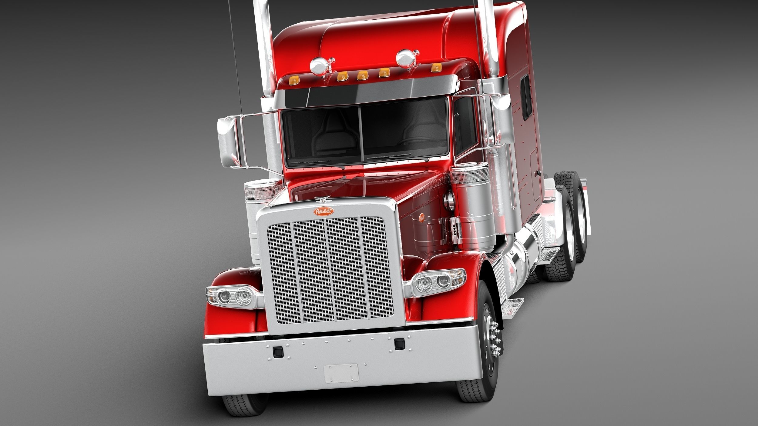 Peterbilt 389 Sleeper Cab 2015 3D model_1