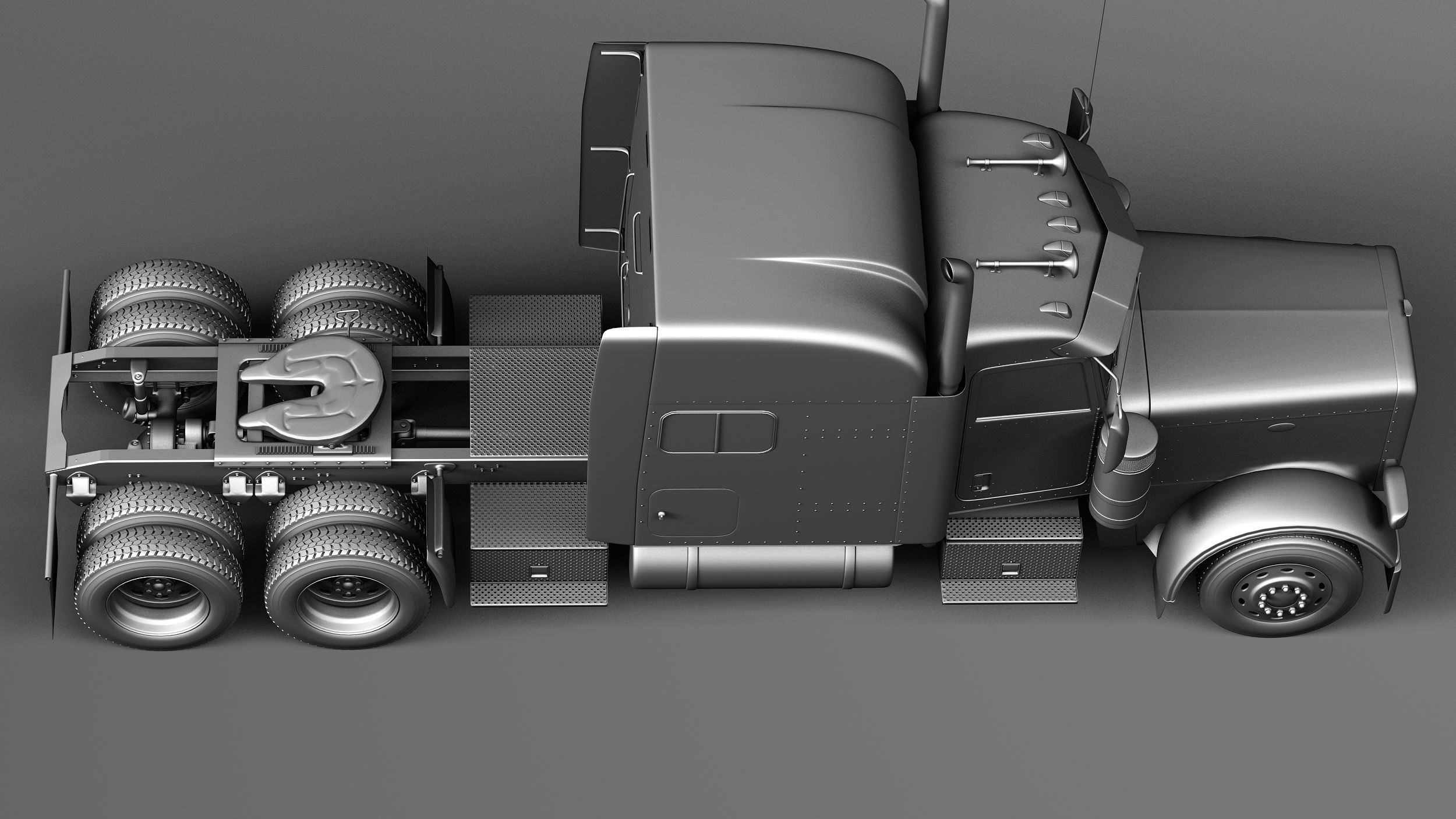 Peterbilt 389 Sleeper Cab 2015 3D model_15