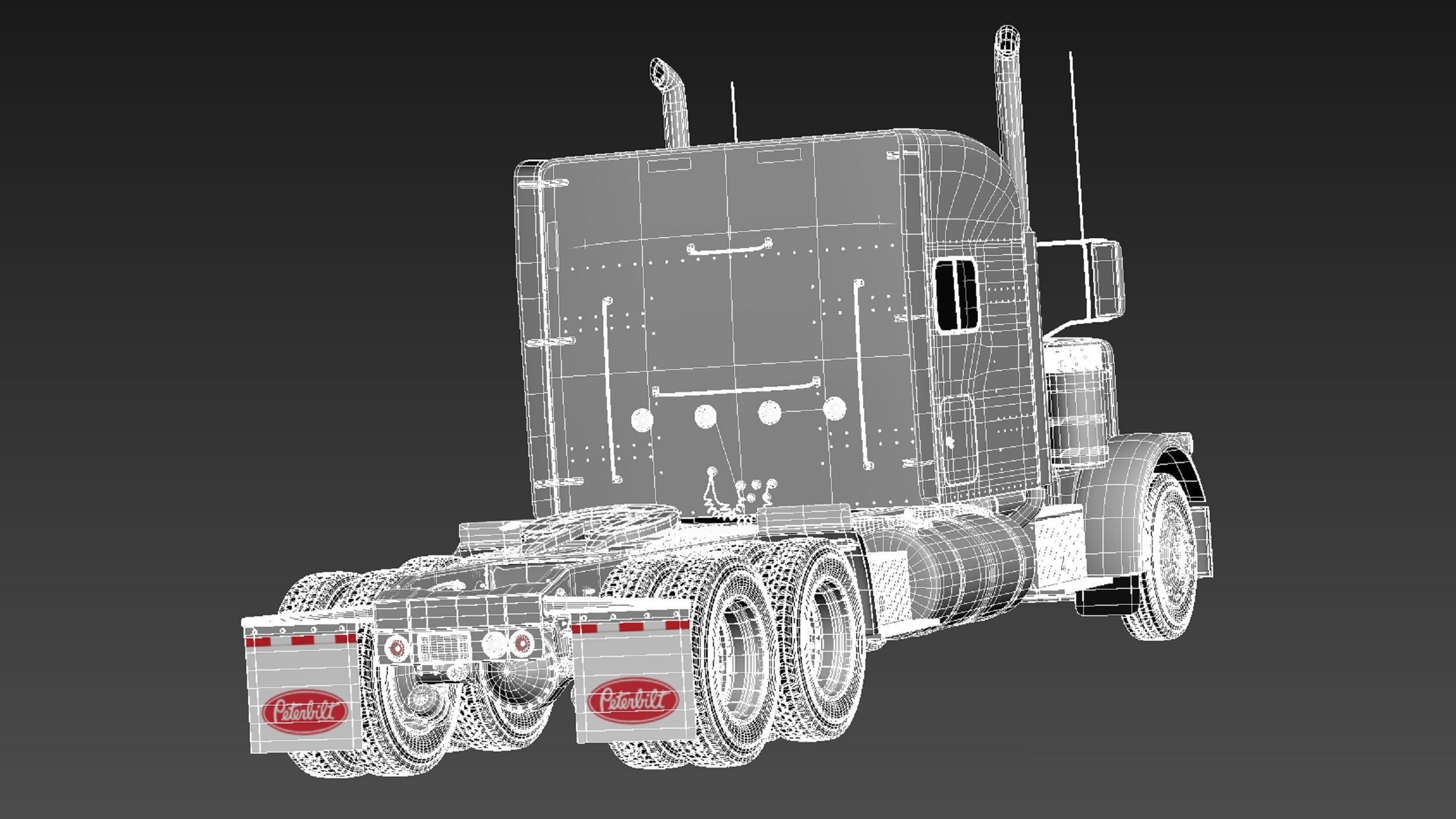 Peterbilt 389 Sleeper Cab 2015 3D model_17