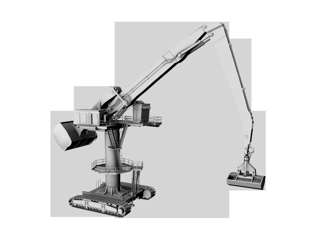 crane Low-poly 3D model_2