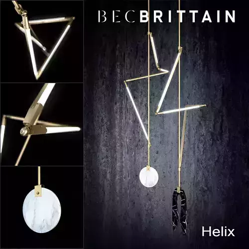 Bec Brittain Helix Lamp 3D model