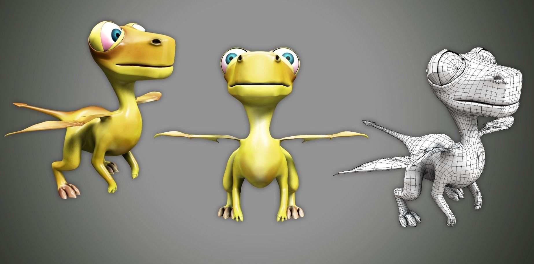 Baby Dragon 3D model_1
