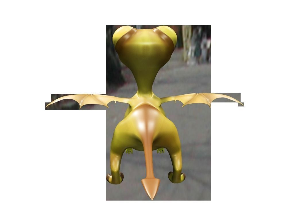 Baby Dragon 3D model_3