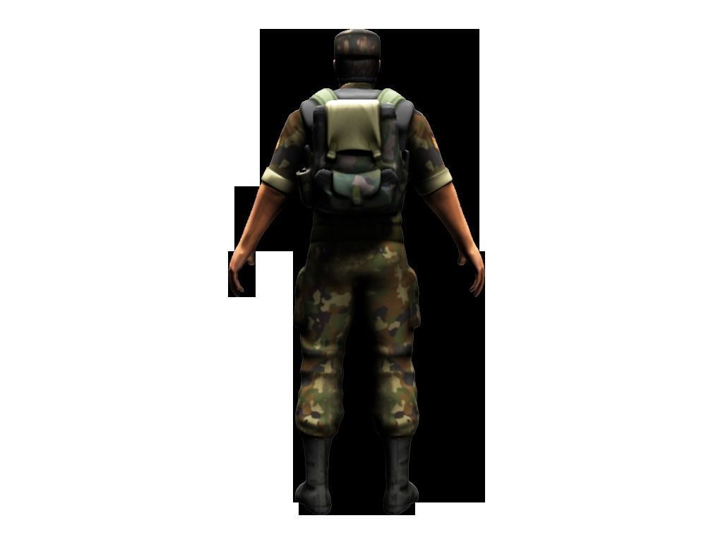 Soldier leather steering wheel cover Low-poly 3D model_18